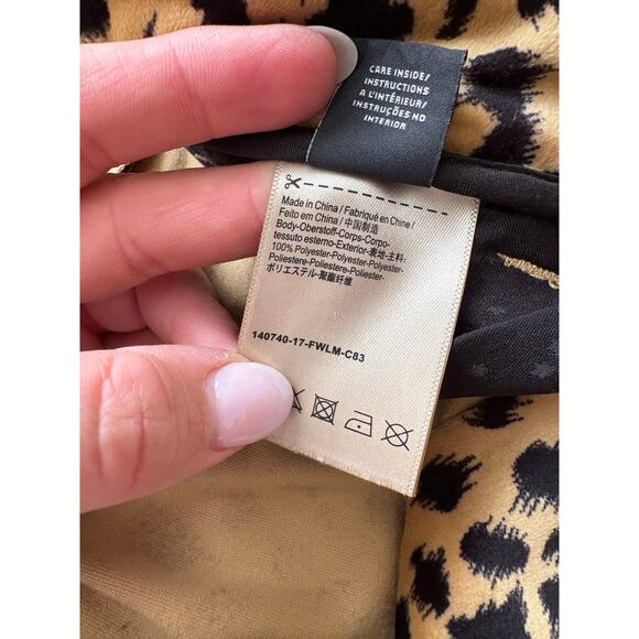 Scotch & Soda Leopard Print Tailored Trousers Pants Size Small - Picture 9 of 10